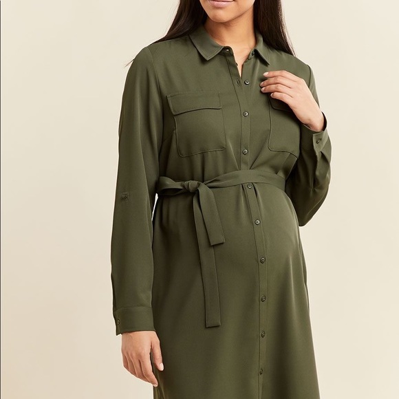Host pick 💕 Maternity Shirt dress - Picture 2 of 4